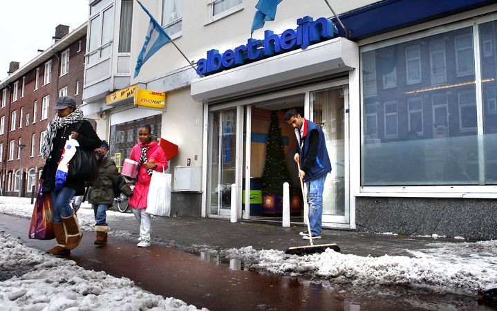 Het marktaandeel van Albert Heijn is in 2009 opnieuw gestegen. Foto ANP