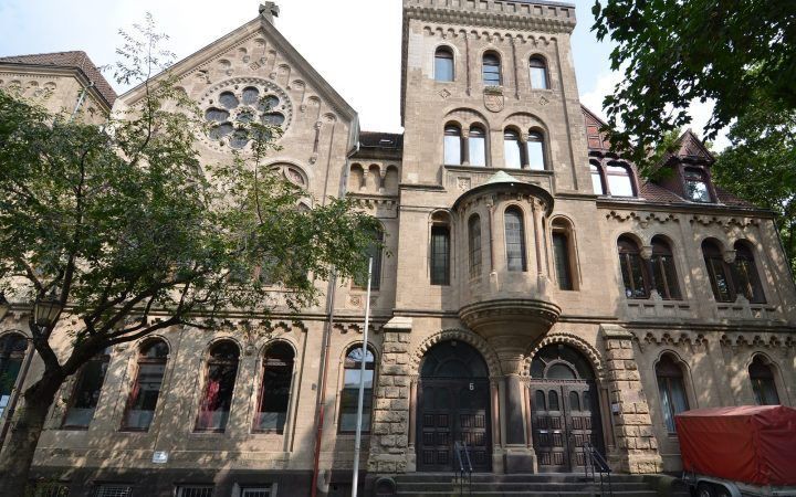 De kerk aan de Dr. Hammacherstrasse in Duisburg. beeld Facebook