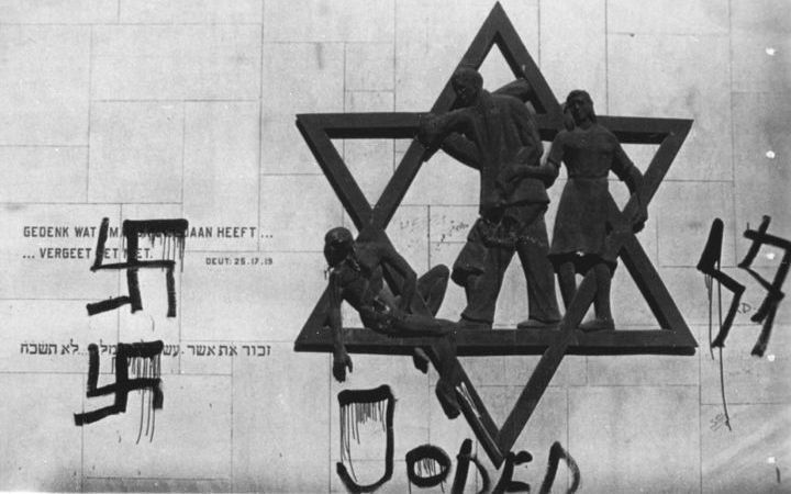 In Europa is de achterliggende jaren het antisemitisme toegenomen, zo blijkt uit een onderzoek onder 25.000 mensen in 24 landen dat gisteren werd gepubliceerd. Foto ANP