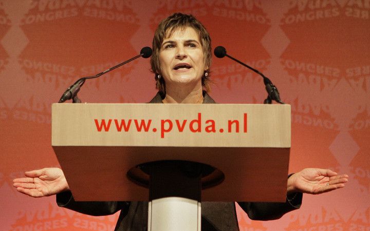 PvdA–partijvoorzitter Lilianne Ploumen roept leden van haar partij op een extra financiële bijdrage over te maken. Foto ANP