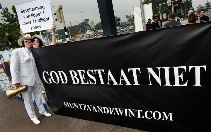 De Bond tegen het vloeken heeft opnieuw verloren in zijn strijd tegen het RVU-programma ”God bestaat niet”. Foto ANP