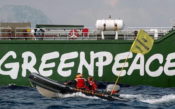 Greenpeace haalde vorig jaar 5 procent meer binnen. Foto ANP