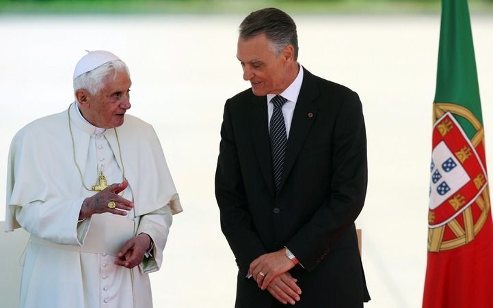 Paus Benedictus XVI op bezoek in Portugal. Foto EPA