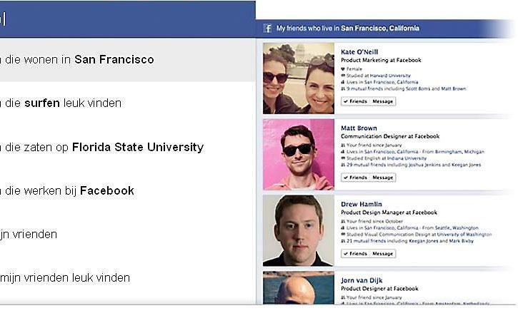 Facebook Graph Search. Foto facebook.com