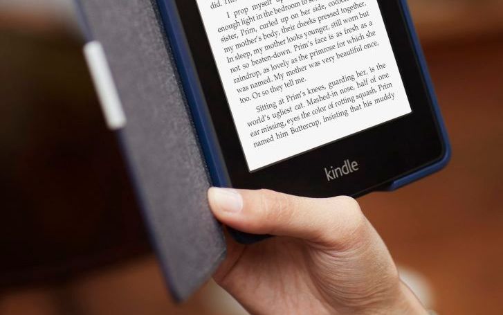 De e-reader Kindle van Amazon. beeld EPA