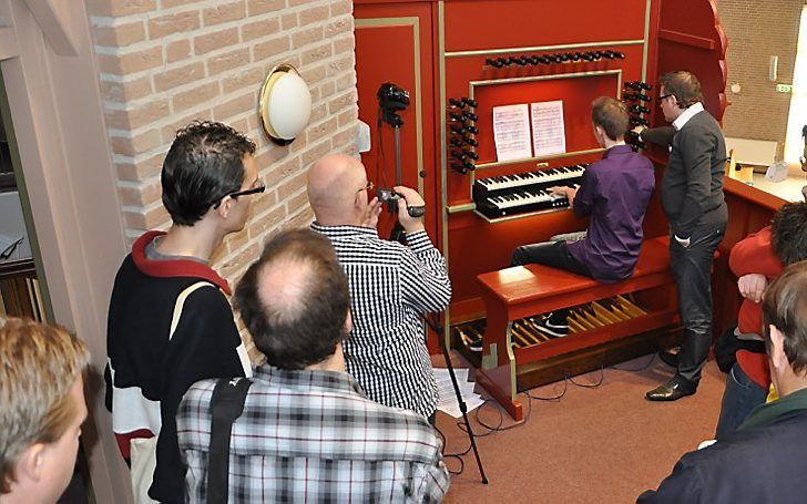 YouTube-orgeldag in Urk. Beeld Matthias van Bloemendaal