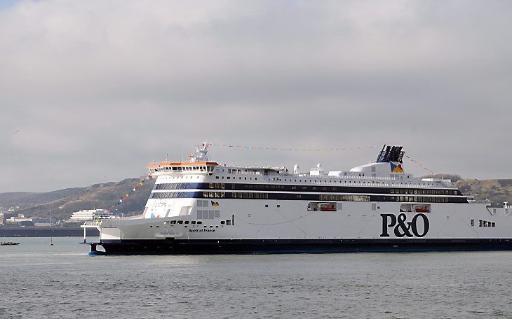 De veerdiensten van P&O Ferries ontdekte 133 verstekelingen. beeld EPA