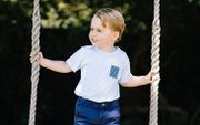 De Britse prins George werd vrijdag drie jaar. beeld EPA