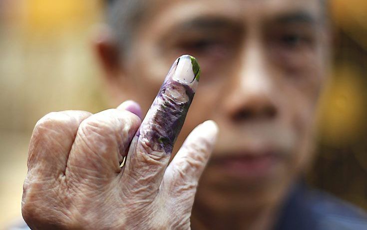 Verkiezingen in Jakarta. Foto EPA