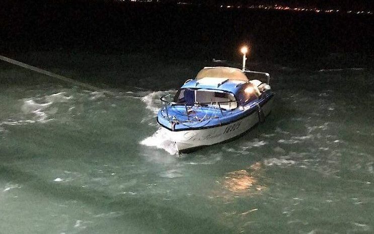 Het bootje van de vluchtelingen. beeld SNSM Dunkerque - Les Sauveteurs en Mer