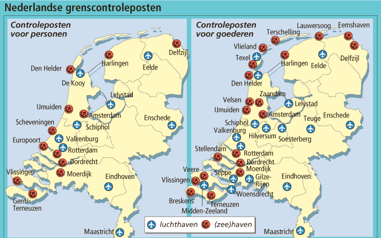 Nederlandse grenscontroleposten.