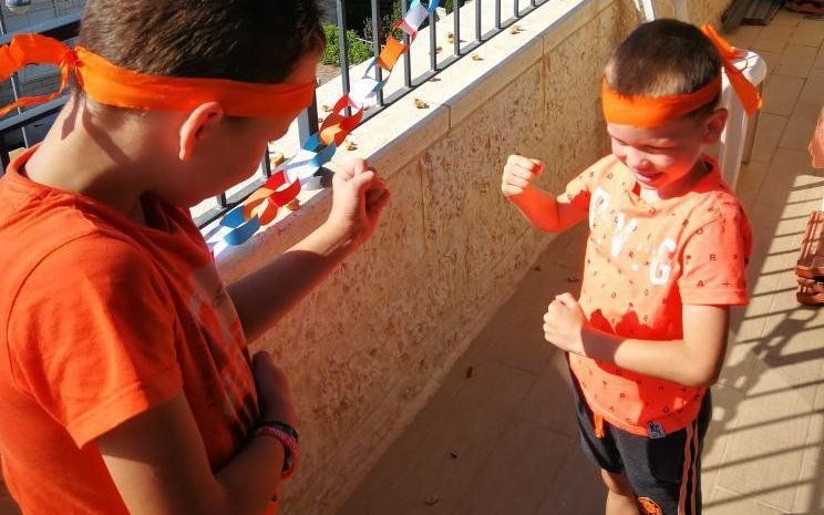 Familie Boogert vierde koningsdag 2020 tussen de heuvels van Judea. beeld familie Boogert