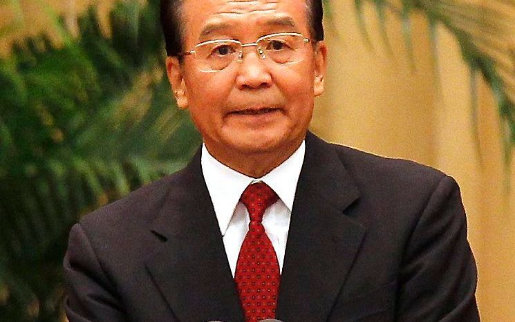 De Chinese premier Wen Jiabao. Foto EPA