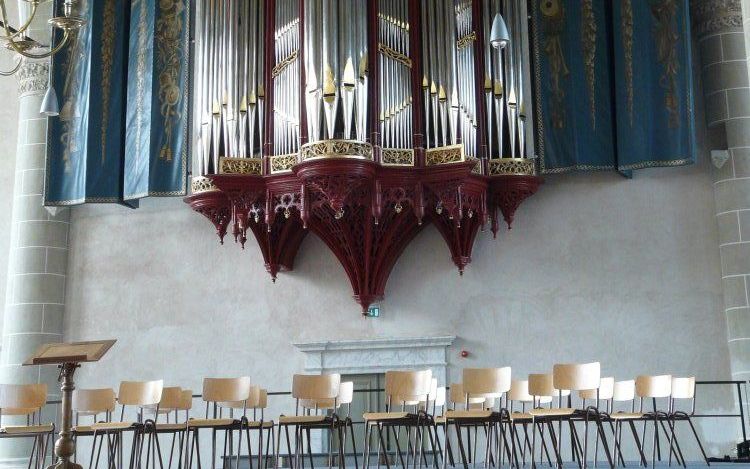 Het Gerstenhauerorgel van de Grote Kerk in Monnickendam. Foto Dirk Bakker