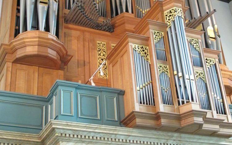 Het Metzlerorgel in de Grote Kerk van Den Haag. Foto Pieter Baak