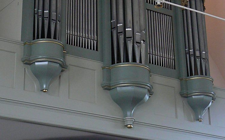 Het orgel in de Veenendaalse Brugkerk. Foto Bert Wisgerhof