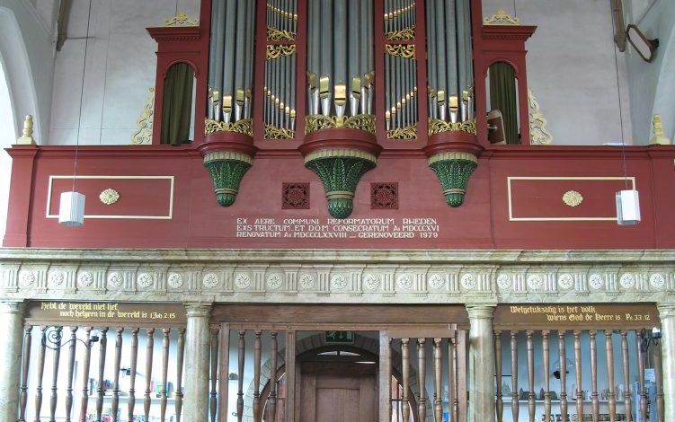 Het Meereorgel in de Dorpskerk van Rheden. Foto Janco Schout