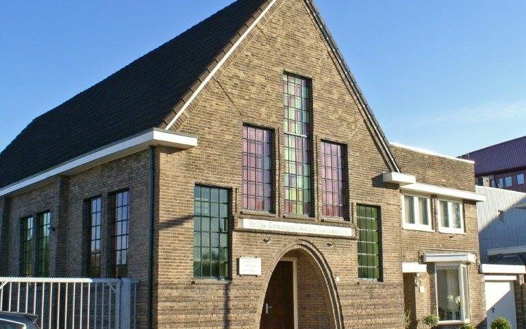 Het kerkgebouw van de vrije evangelische gemeente in Enschede. beeld Bondveg.nl