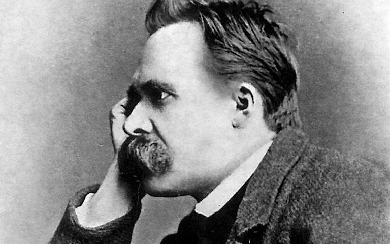 De ''levensfilosoof'' Friedrich Nietzsche.                          Beeld Wikimedia