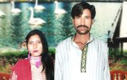 De Pakistaanse christenen Shama Bibi (24) en Shahzad Masih (27) werden in 2014 omgebracht.  beeld SDOK