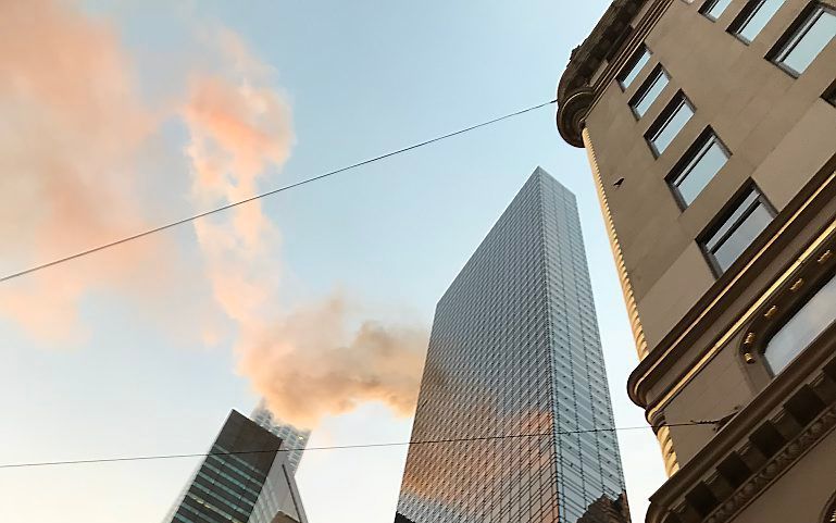 Brand in de Trump Tower in New York. beeld EPA