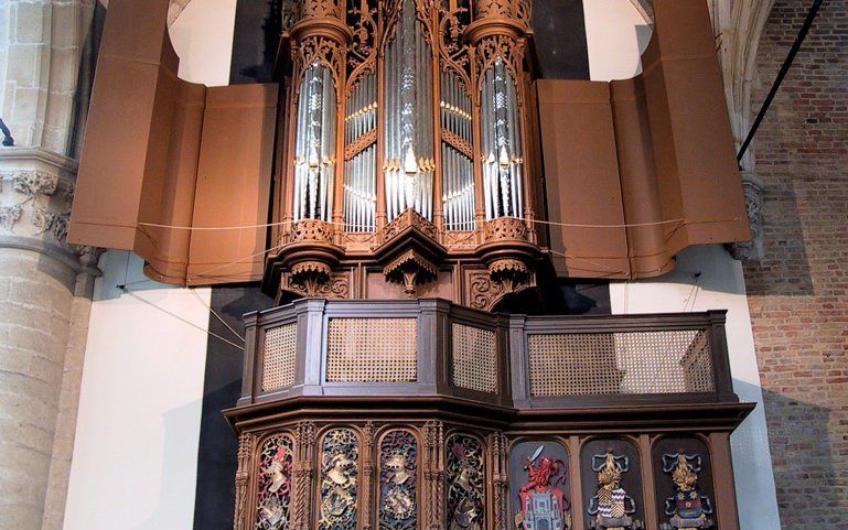 Het Van Covelensorgel in de Grote Kerk van Alkmaar. beeld Sjaak Verboom