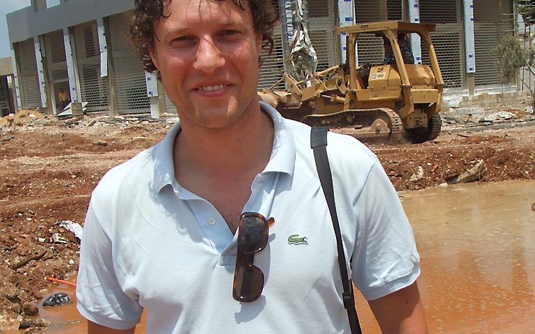 Fotograaf Jeroen Oerlemans in 2006 in Beiroet. Foto ANP