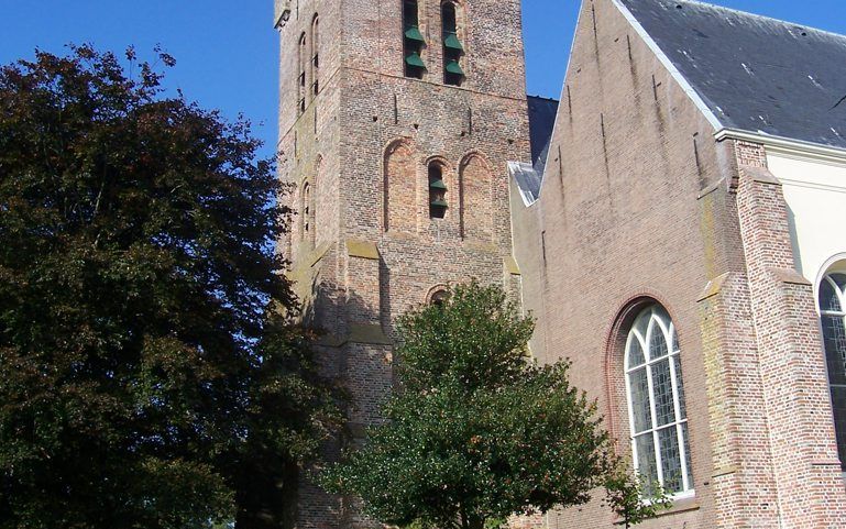 De kerk in Wemeldinge. beeld Straatkaart.nl