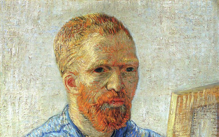 Zelfprotret van Vincent van Gogh. beeld Wikiart