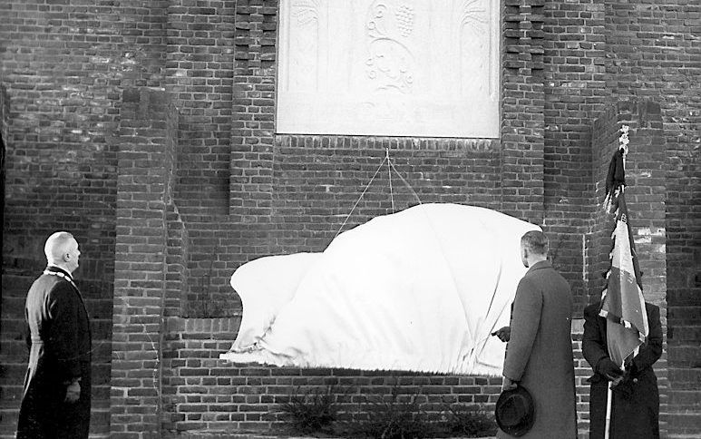 Belgen-monument in Amersfoort in 1957. beeld ANP