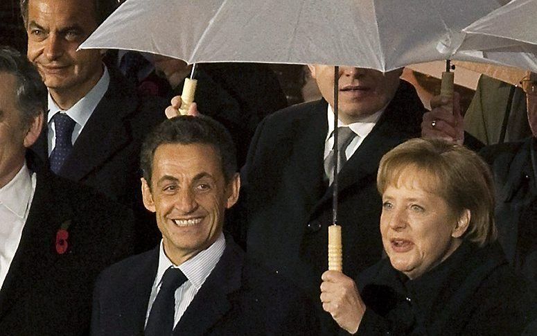 Merkel en Sarkozy, november 2009. Foto EPA