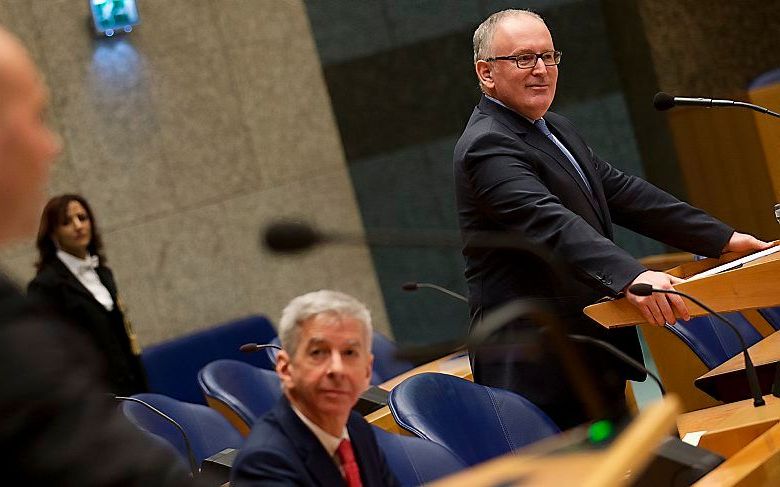 De PvdA-ministers Plasterk en Timmermans hebben hard uitgehaald naar het CDA. beeld ANP