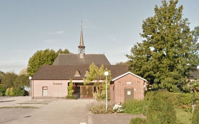 Verenigingsgebouw en kerk hhg Nederhemert. beeld Google Streetview