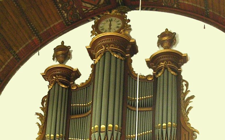 Het orgel in de Oude Kerk van Rijswijk. Foto SBOR