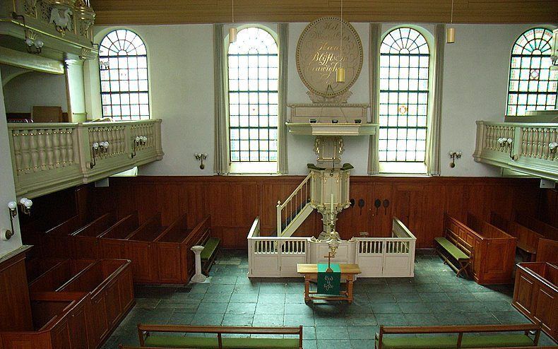 De Lutherse Kerk in Utrecht.                 beeld Maarten Buruma