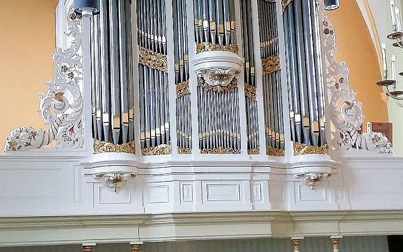 Het Van Damorgel in de Dorpskerk van Nunspeet. beeld Van den Heuvel Orgelbouw