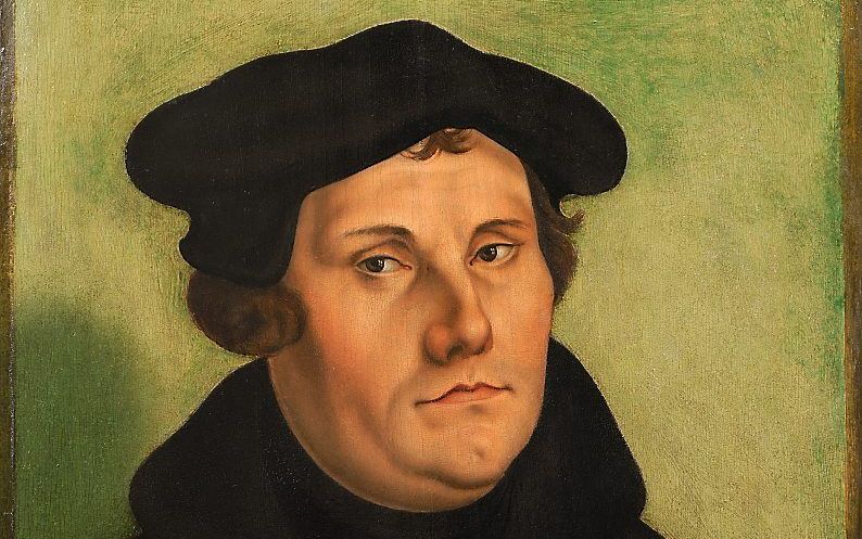 Portret van Luther, gemaakt door Georg Pensz. Foto De Jonckheere