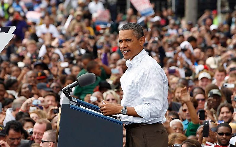 Speech Obama tijdens Labor Day. Foto EPA