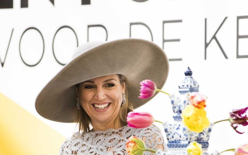 Koningin Máxima vrijdag in Delft. beeld ANP