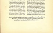 De laatste bladzijde van Erasmus’ uitgave van het Nieuwe Testament. Links staat de Griekse tekst, rechts een vertaling in het Latijn. beeld Wikimedia