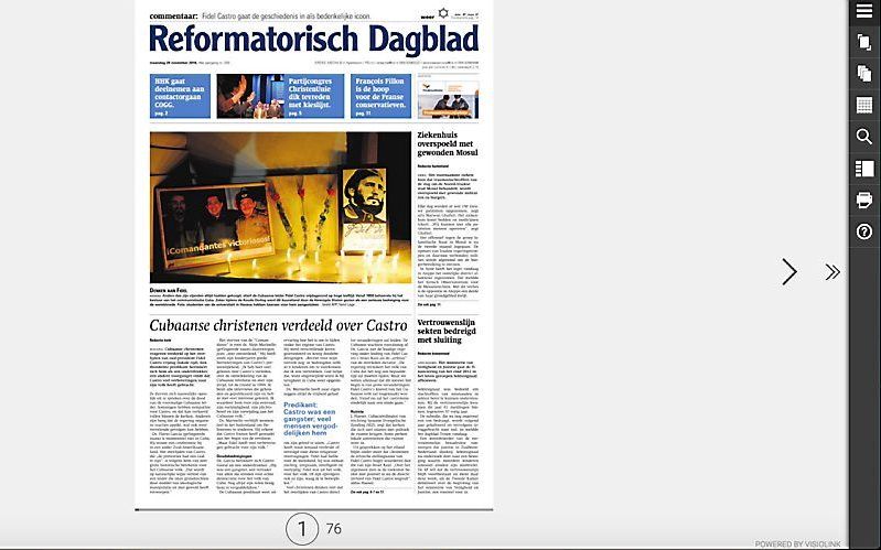 E-paper van het RD. beeld RD