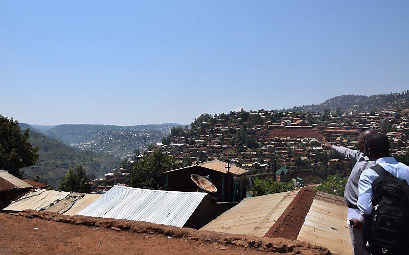 Uitzicht op Bukavu. beeld stichting Een getrouw woord voor Bukavu