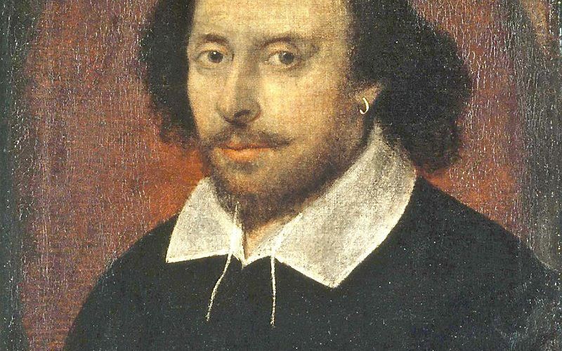 Portret van William Shakespeare, maker onbekend. beeld Courtesy of National Portrait Gallery, London.