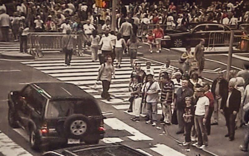 Videobeeld van de 'bomauto' op Times Square. Foto EPA