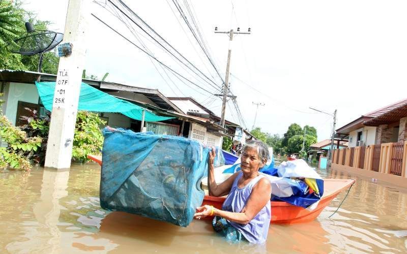 Overstroming Thailand. Foto EPA