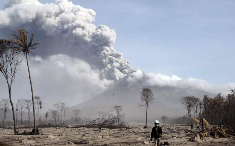 Uitbarsting van Merapi. Foto EPA