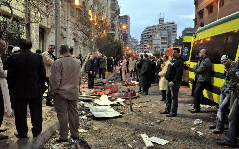 Aanslag op kopten in Alexandrië. Foto EPA