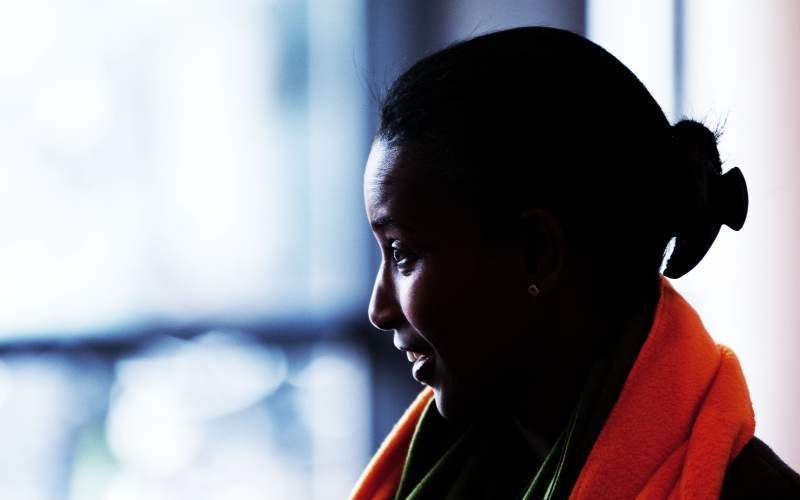 Hirsi Ali tijdens de SGP-jongerendag, maart 2010. Foto ANP