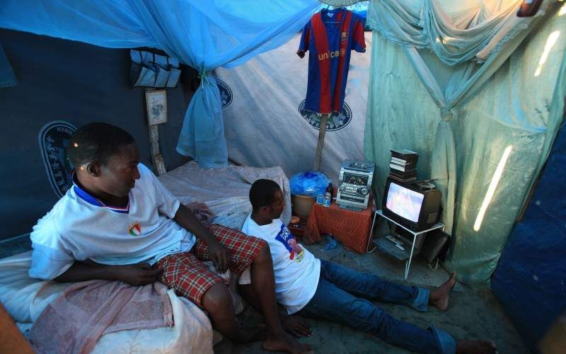 Tentenkamp in Port-au-Prince. Foto EPA