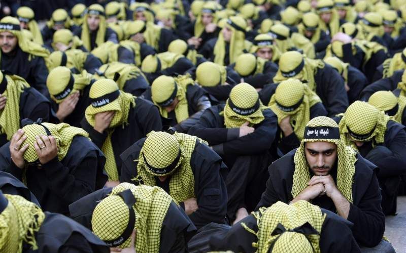 Aanhangers van Hezbollah. Foto EPA